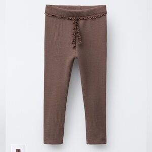 Zara Lace Detail Waffle Leggings